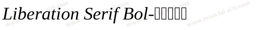 Liberation Serif Bol字体转换